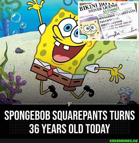 Is SpongeBob 36?