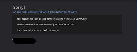 Is Steam community ban until 2038?