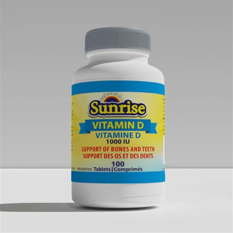 Is Sunrise vitamin D?