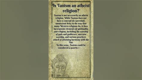 Is Taoism an atheist?