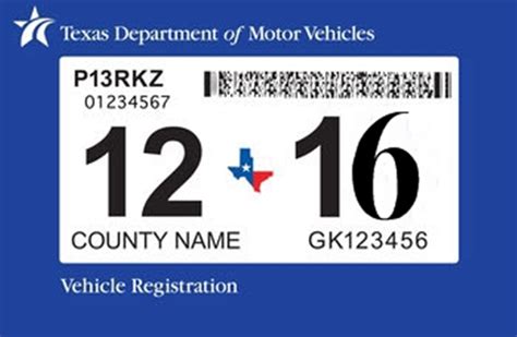 Is Texas vehicle registration just a sticker?