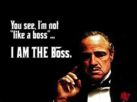 Is The godfather the boss?