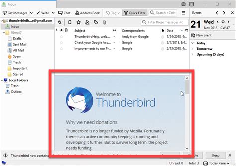 Is Thunderbird email client discontinued?