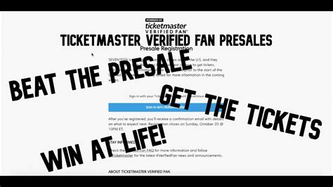 Is Ticketmaster presale guaranteed?