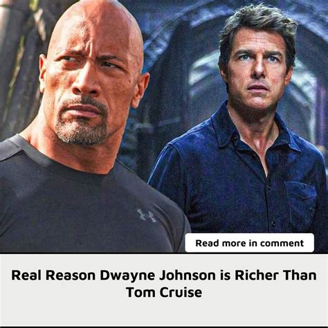 Is Tom Cruise richer than Dwayne?