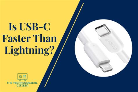 Is USB-C faster than Lightning?