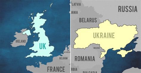 Is Ukraine larger than UK?