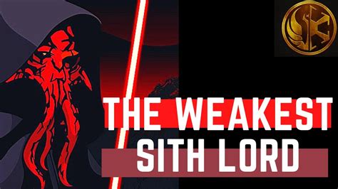 Is Vader a weak Sith?