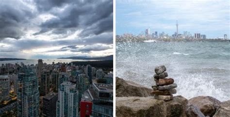 Is Vancouver warmer than Toronto in winter?