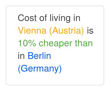 Is Vienna cheaper than Berlin?