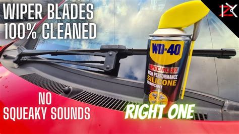 Is WD 40 safe to use on wiper blades?