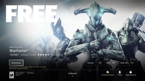 Is Warframe free on ps4?