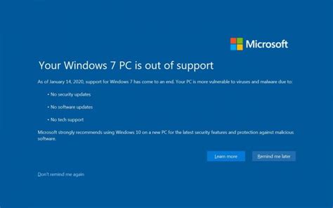 Is Windows 7 no longer safe?