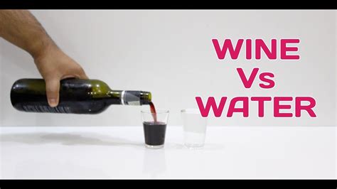 Is Wine heavier than water?