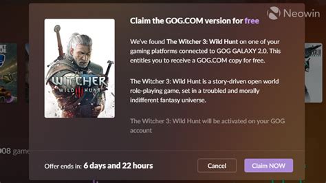 Is Witcher 3 on GOG DRM free?