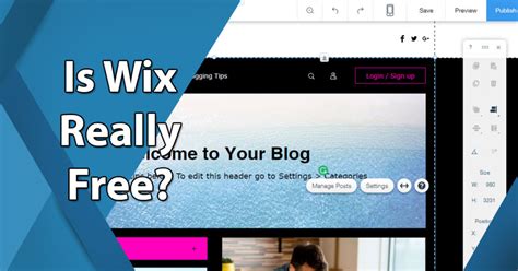 Is Wix actually free?
