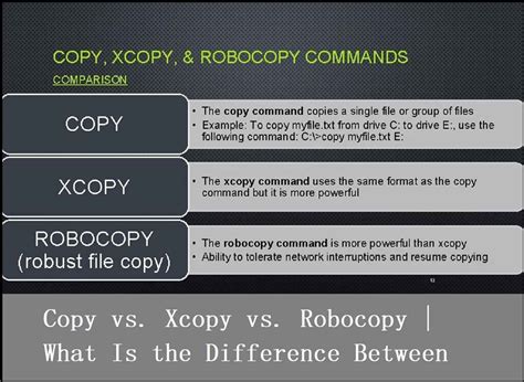 Is Xcopy better than Robocopy?