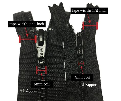 Is YKK a zipper size?