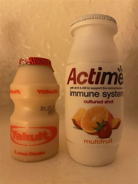 Is Yakult the same as Actimel?