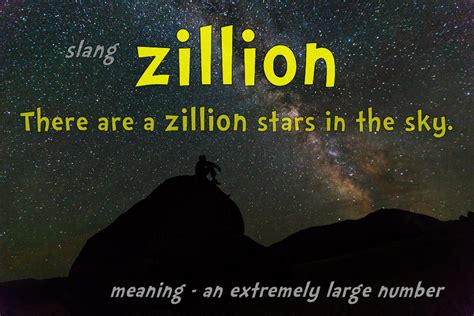 Is Zillion a slang?