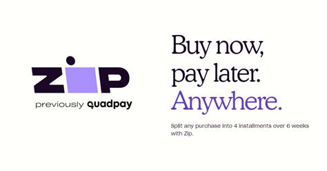 Is Zip pay 6 payments?