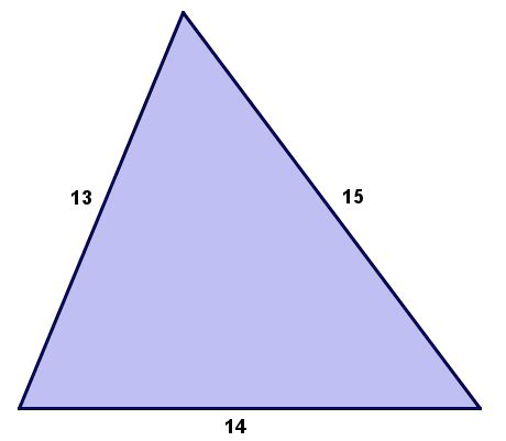 Is a 13 14 15 triangle a right triangle?