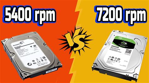 Is a 7200rpm HDD faster than a 5400?