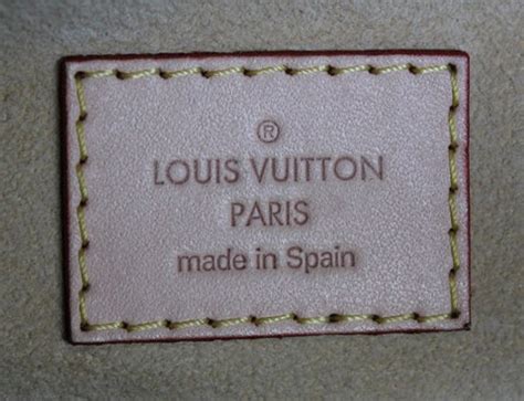 Is a Louis Vuitton real if it says made in Spain?
