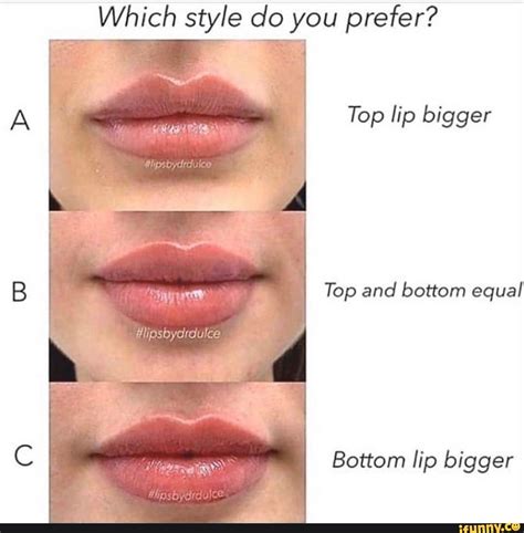 Is a bigger top or bottom lip more attractive?
