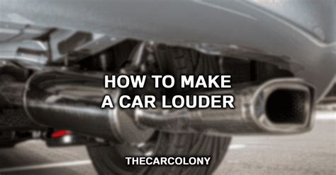Is a car louder without a muffler?