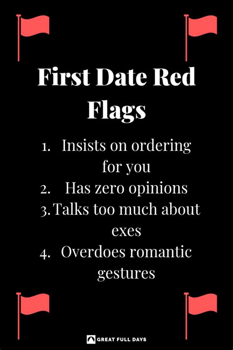 Is a first date at his house a red flag?