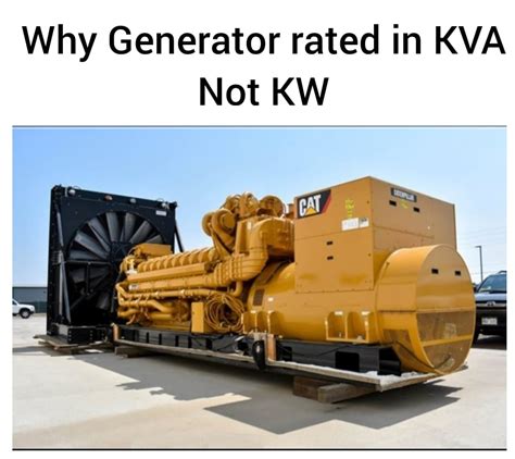 Is a generator rated kVA or kW?