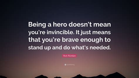 Is a hero always brave?