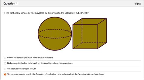 Is a hollow sphere 2D?