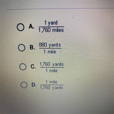 Is a mile 1760 times larger than a yard?