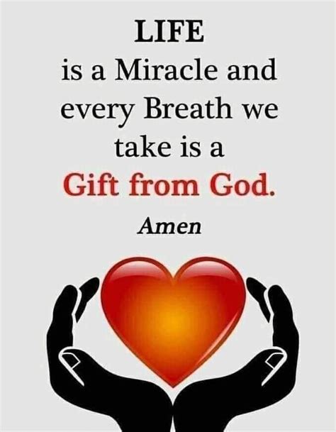 Is a miracle a gift from God?