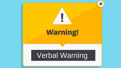 Is a verbal warning at work serious?
