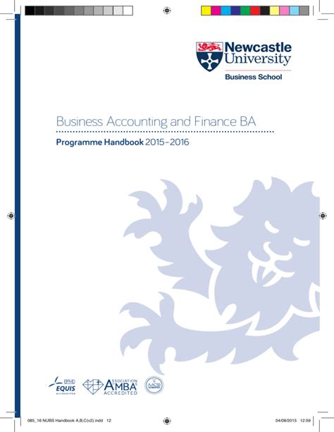 Is accounting and finance a BA?