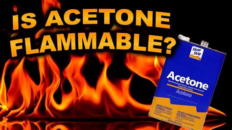 Is acetone is flammable?