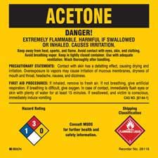 Is acetone low risk?