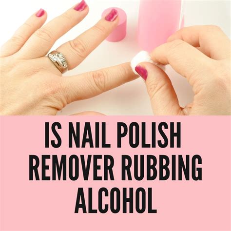 Is acetone the same as alcohol for nails?