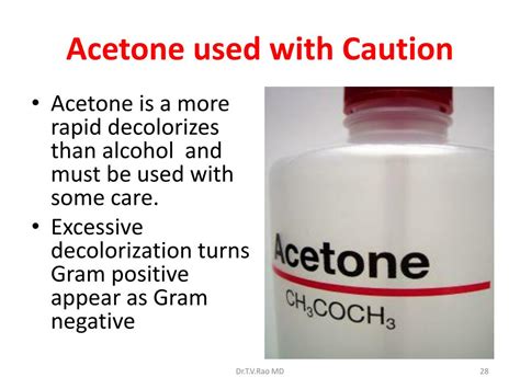 Is acetone used in drugs?