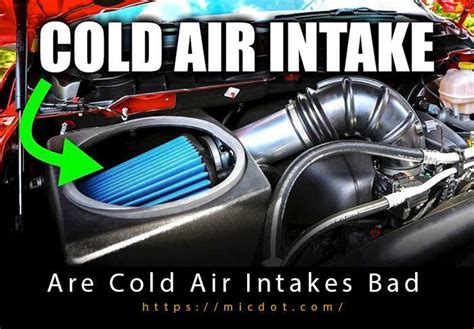 Is air intake bad for engine?