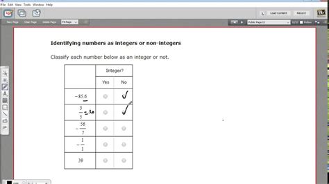 Is an integer or not?