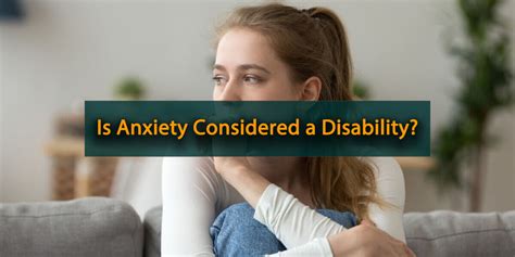 Is anxiety considered a disability?