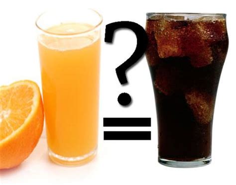 Is apple juice better than soda?