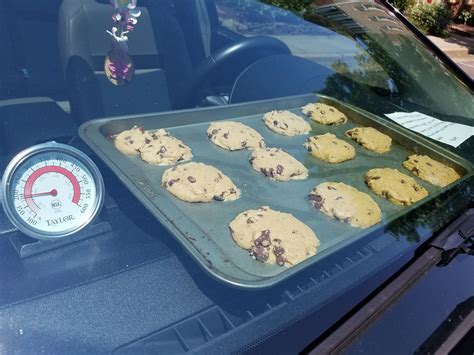 Is baking cookies in the car safe?