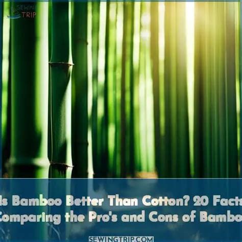 Is bamboo better than cotton?