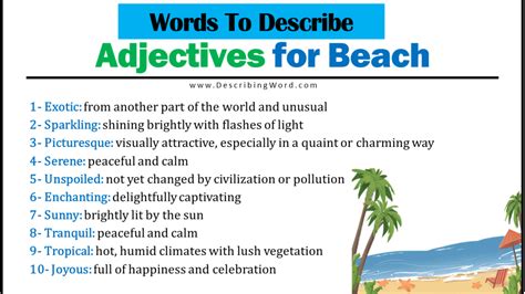 Is beach a noun or adjective?