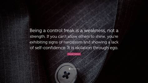 Is being a control freak a weakness?